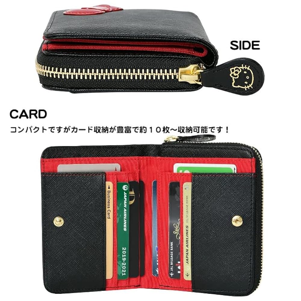 Amazon | [ハローキティ] 12161 本革 短財布 二つ折り ラウンド