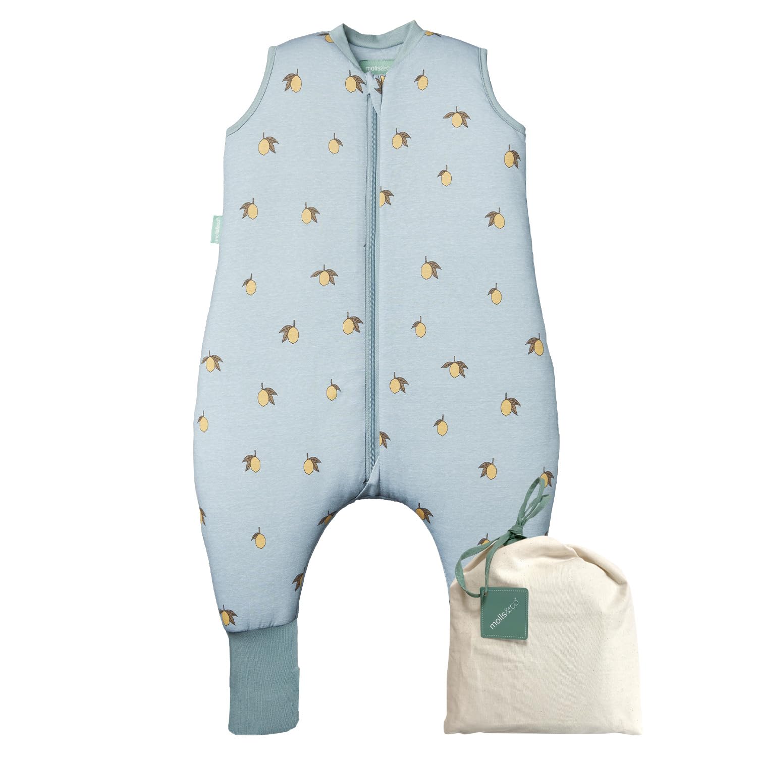 Molis & Co Colima Molis&Co - Baby Sleeping Bag With Socks Tog 2.5 - Toddler Sleeping Bags With Legs 2.5 Tog - Soft And Cozy Baby Wearable Blanket For Infants&Toddlers - 100% Cotton (Oeko-Tex) (, 1 Year)