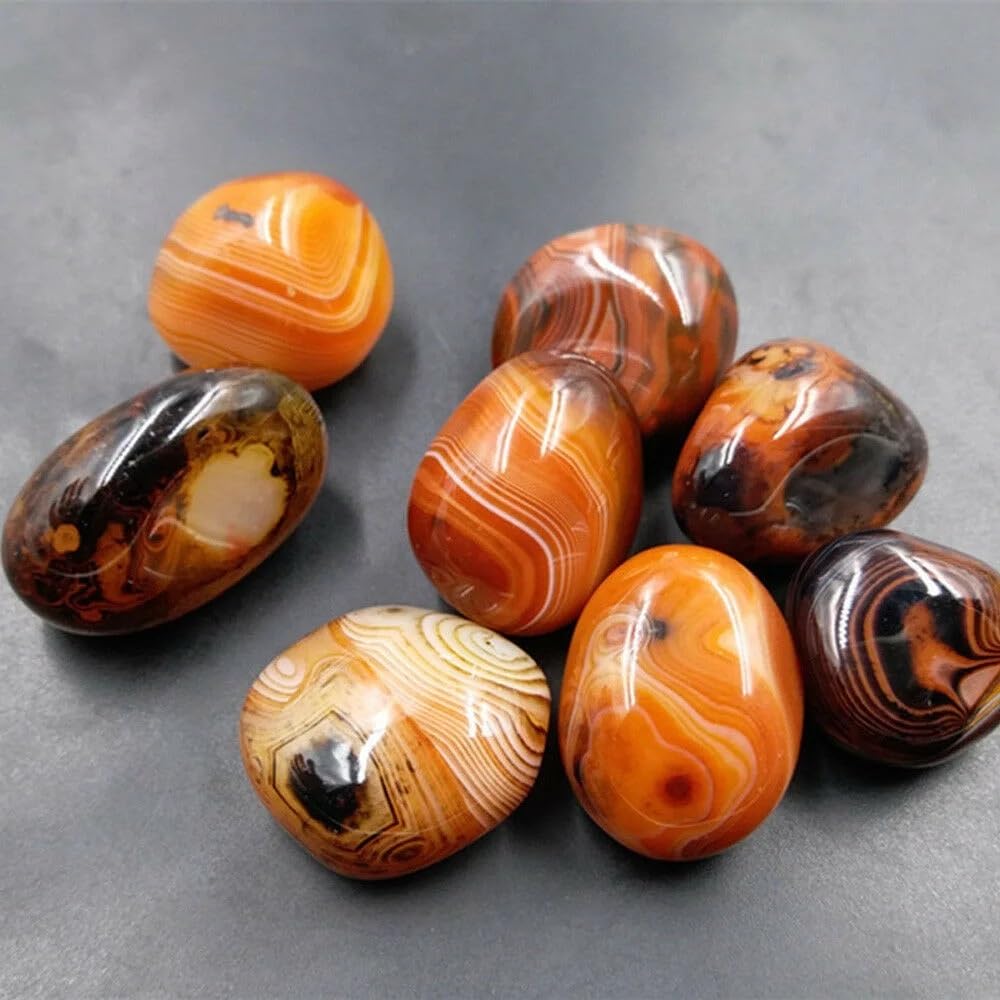 DPURPIWADY Decorative Ornaments Smooth Agate Stone Crystal geode Craft Landscape Decoration (Size : 4-5cm)