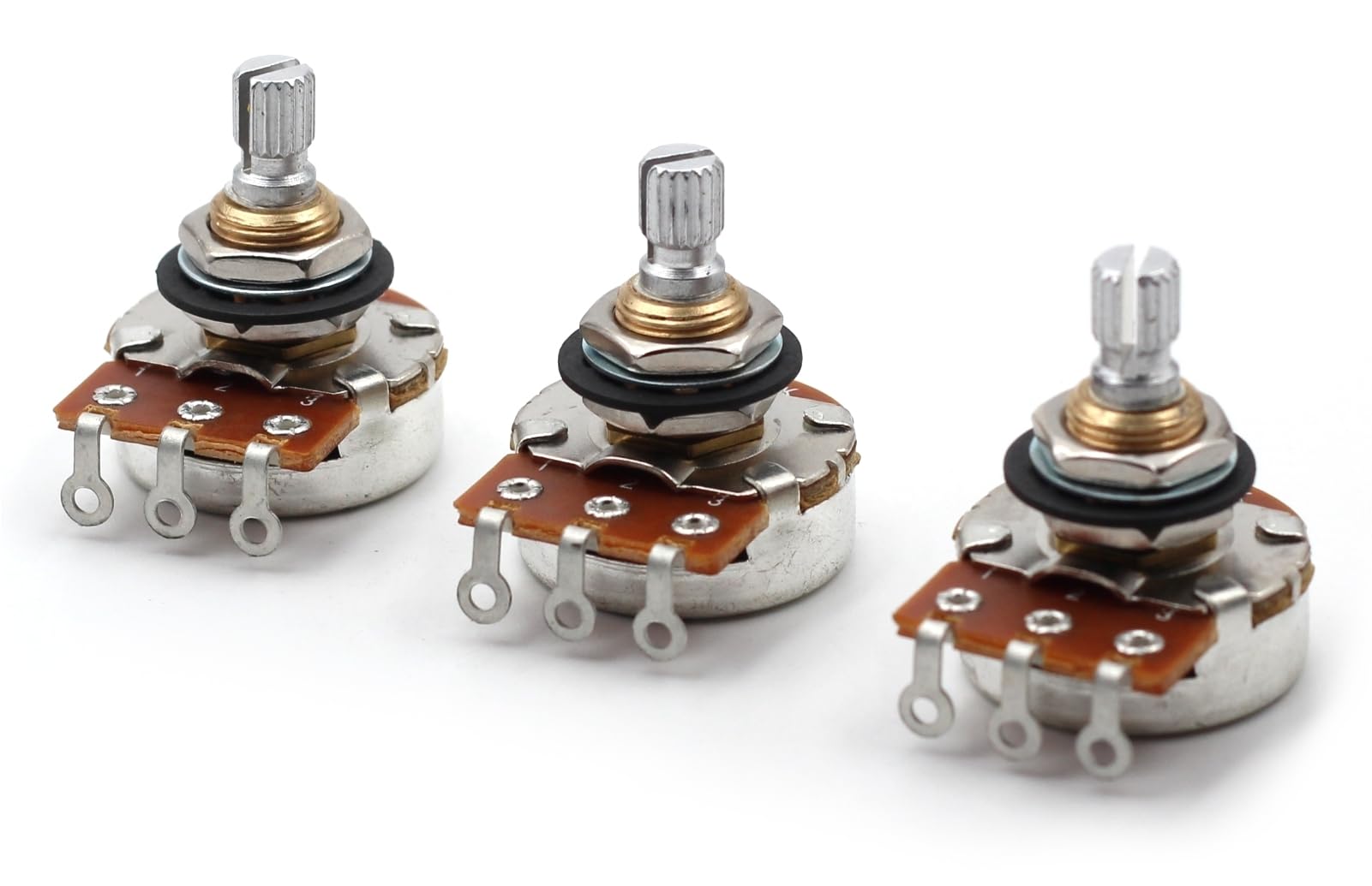 The Art Of Tone Bourns 250K Short Shaft Audio Potentiometers - Set Three (3X)