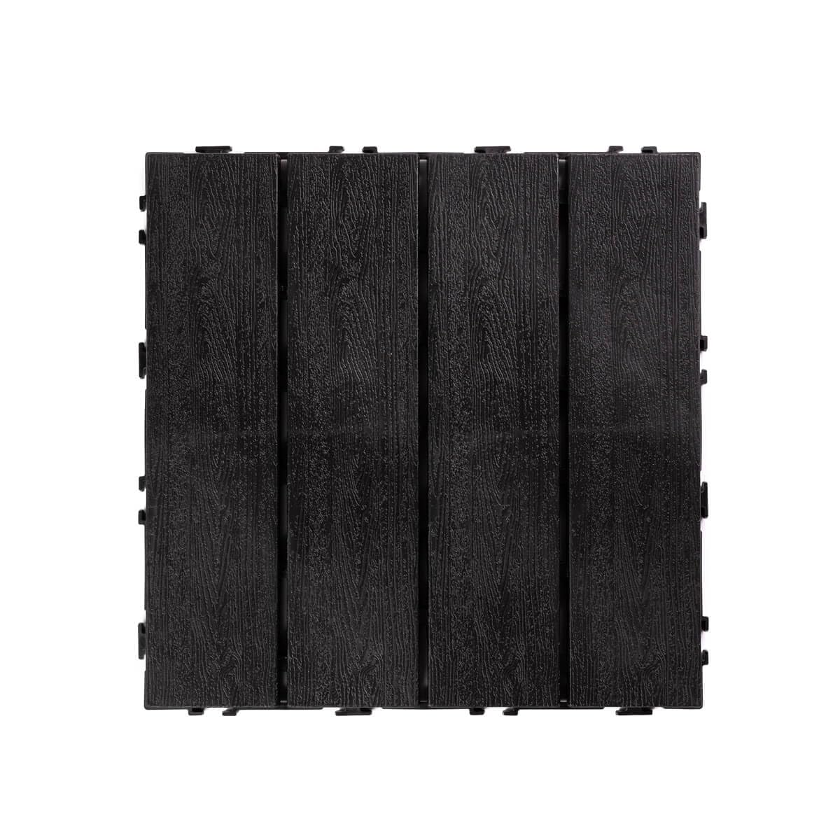 PCV Terrassenfliese Eco Anthrazit 30 x 30 x 2 cm