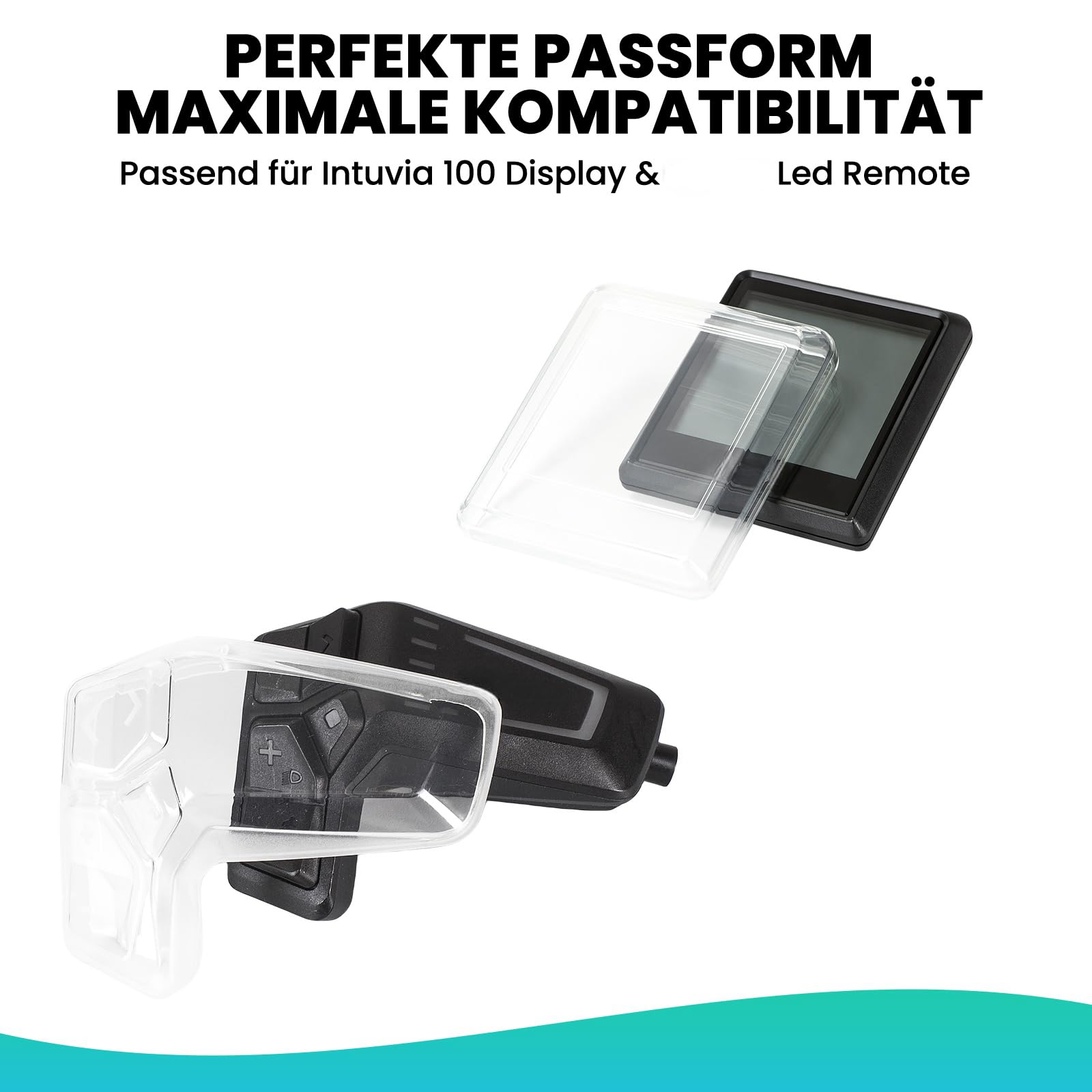Besudo Set custodia protettiva compatibile con Bosch Intuvia 100 Display & LED Remote Control Unità (BHU3200 & BRC3600) – Protezione Cover Protettiva Cover Protettiva Cover Protezione da Graffi Shock