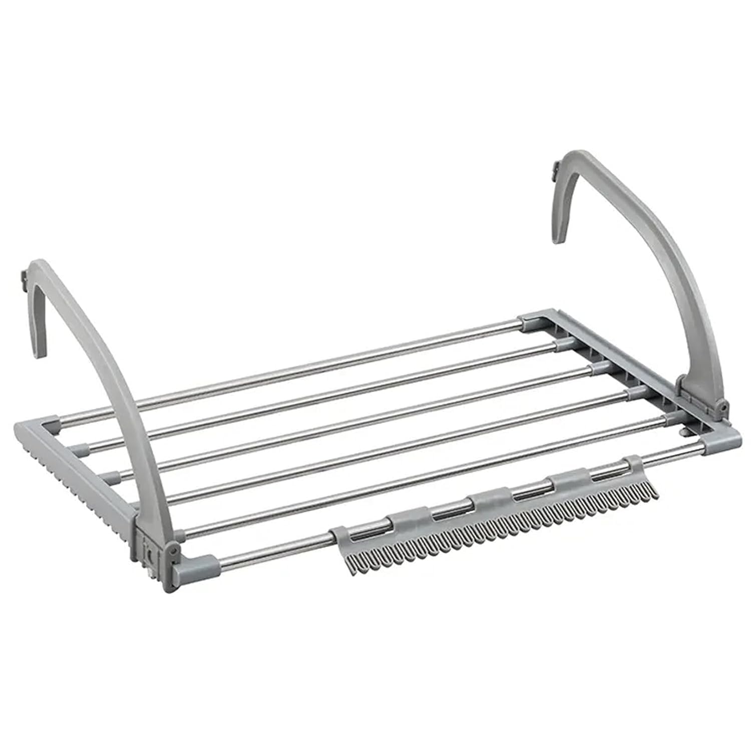 Foldable Clothes Drying Rack, Wall Mounted Folding Laundry Hanger for Indoor Outdoor Use, Space Saving Clothes Towel Shoe Drying Rack for Balcony Bathroom Door Window-image-36