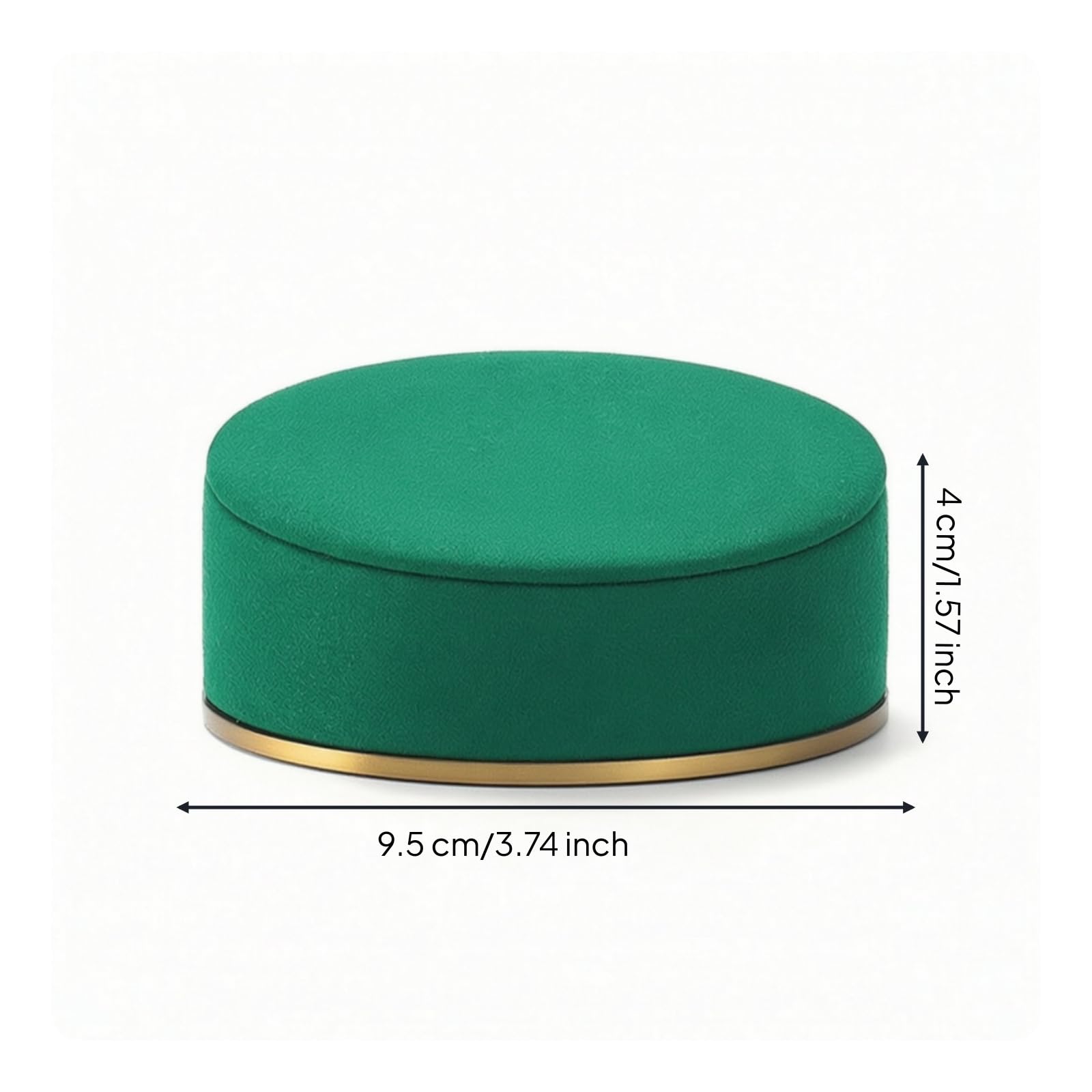 WZGWDC Présentoir à Bijoux Présentoir à Bijoux Robuste avec Garniture Dorée Organisateur de Cercle Anti-Rayures pour la Photographie de Produits, Style A