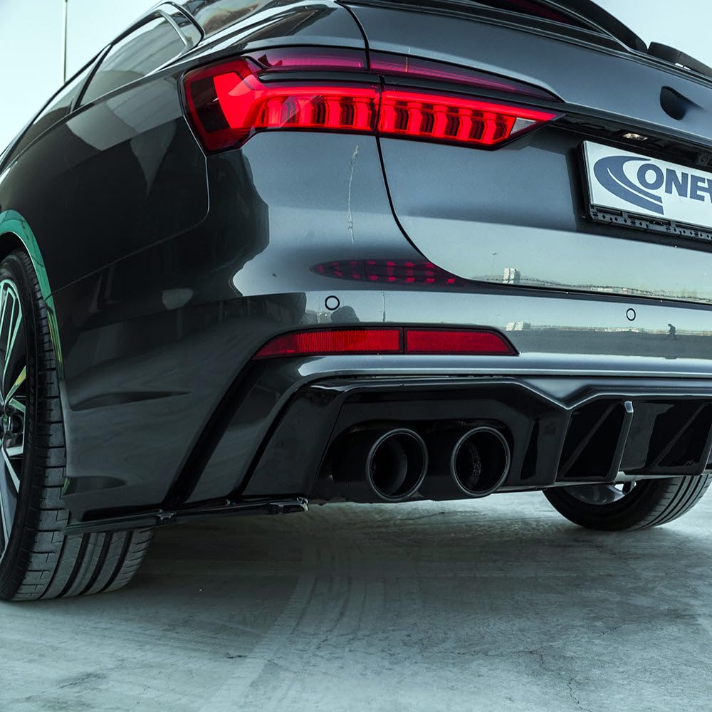 Hinten Splitter kompatibel mit Audi S6 C8 Limousine–Avant 2019+