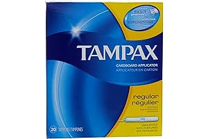 Tampax Cardboard Applicator Tampons: Regular Comfort and Convenience