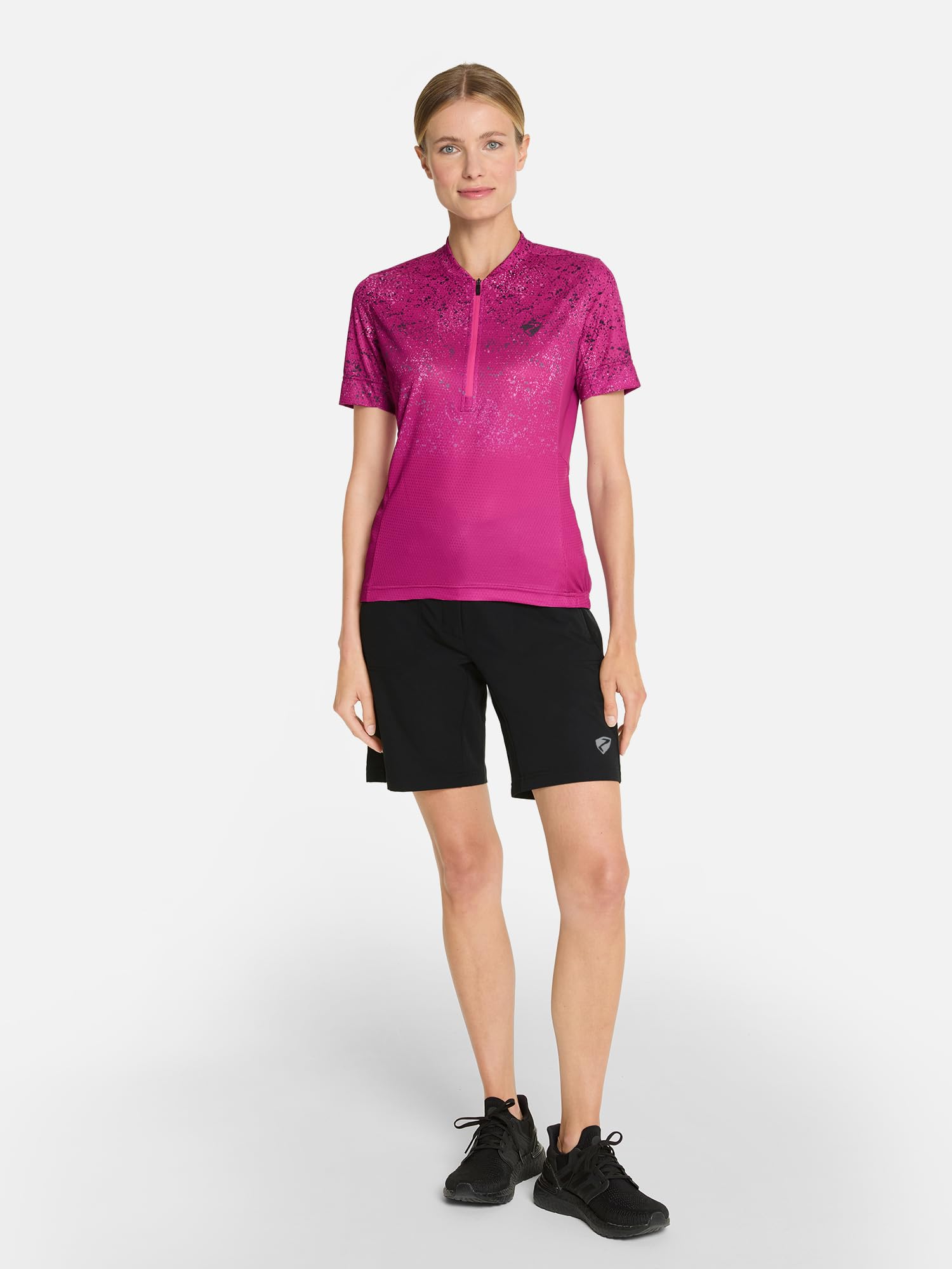 Ziener Nakoa - Pantalones Cortos de Ciclismo para Exteriores, Transpirables, de Secado rápido, elásticos Mujer