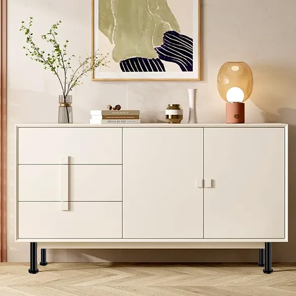 4 Piedini per Letto Piedini Regolabili,12-18 cm Gambe Letto,Rinforzo Doghe Letto,Nero Piedi Letto Gambe per Mobili per letti,doghe e mobili,piedini di ricambio