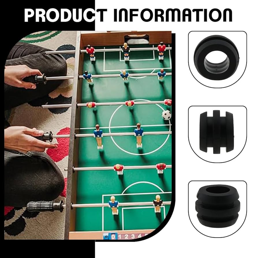 Cuscinetti Per Biliardino - 10 Boccole In Nylon Con Cuscinetti A Sfera, Foro 16 Mm