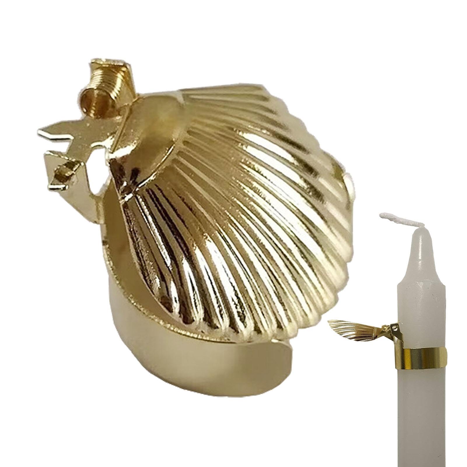 Comfoliving Candle Extinguisher - Automatic Candle Snuffer | Automatic Candle Stopper | Sorandy Candle Snuffer Extinguisher For Putting Candle Flame, Metal Pattern Candle Extinguishing Time