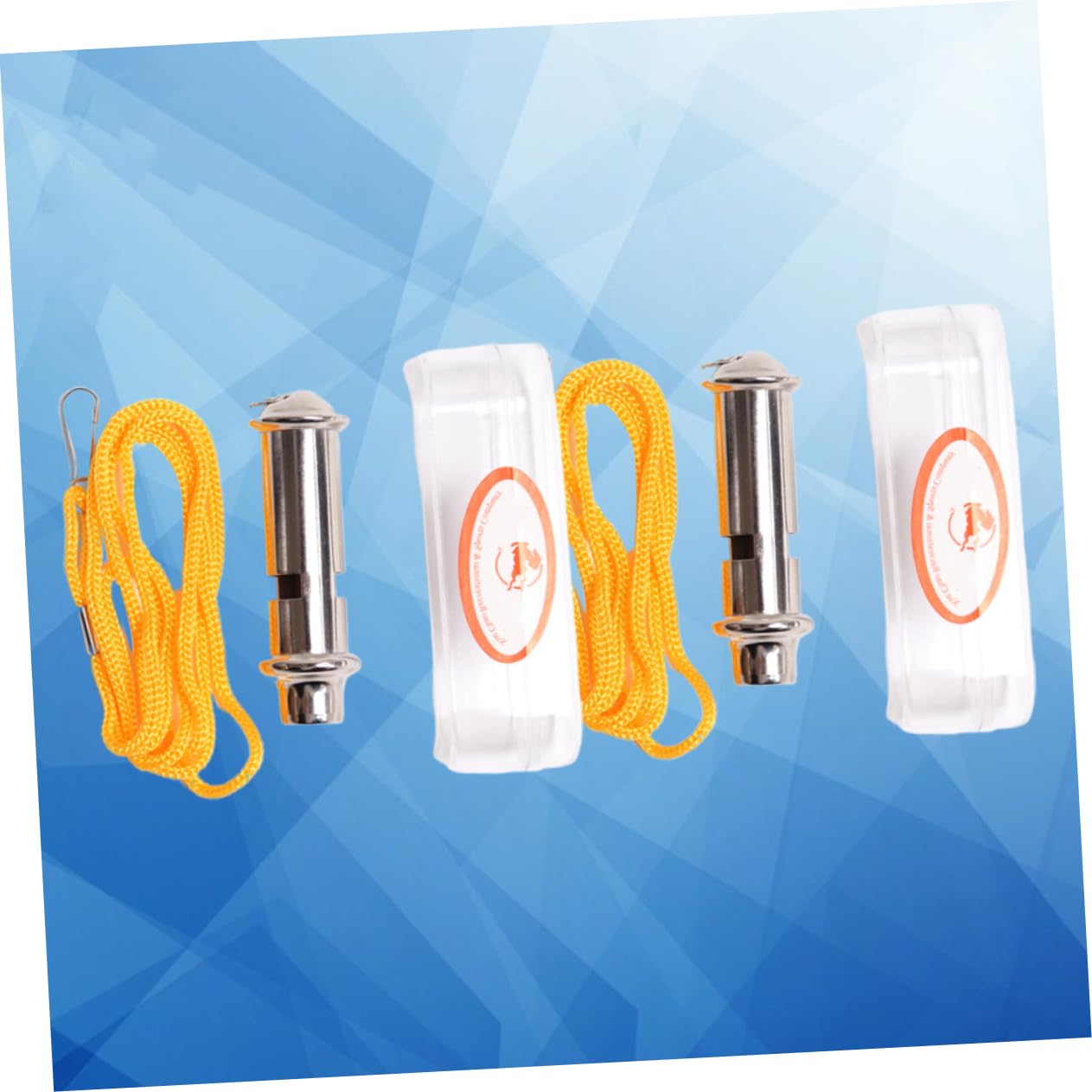 Toyvian 2pcs Stainless Steel Survival Whistles High Frequency Safety Whistle for Outdoor Sports Hiking Camping Climbing Durable and Resistant Emergency Signal Tool Silver