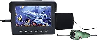 CâMera De Pesca SubaquáTica 15M/30M 1000TVL Localizador de peixes Câmera de pesca subaquática Monitor LCD de 4,3 polegadas 6 PCS 1W LED branco Câmera de visão noturna para pesca Localizador De Peixes