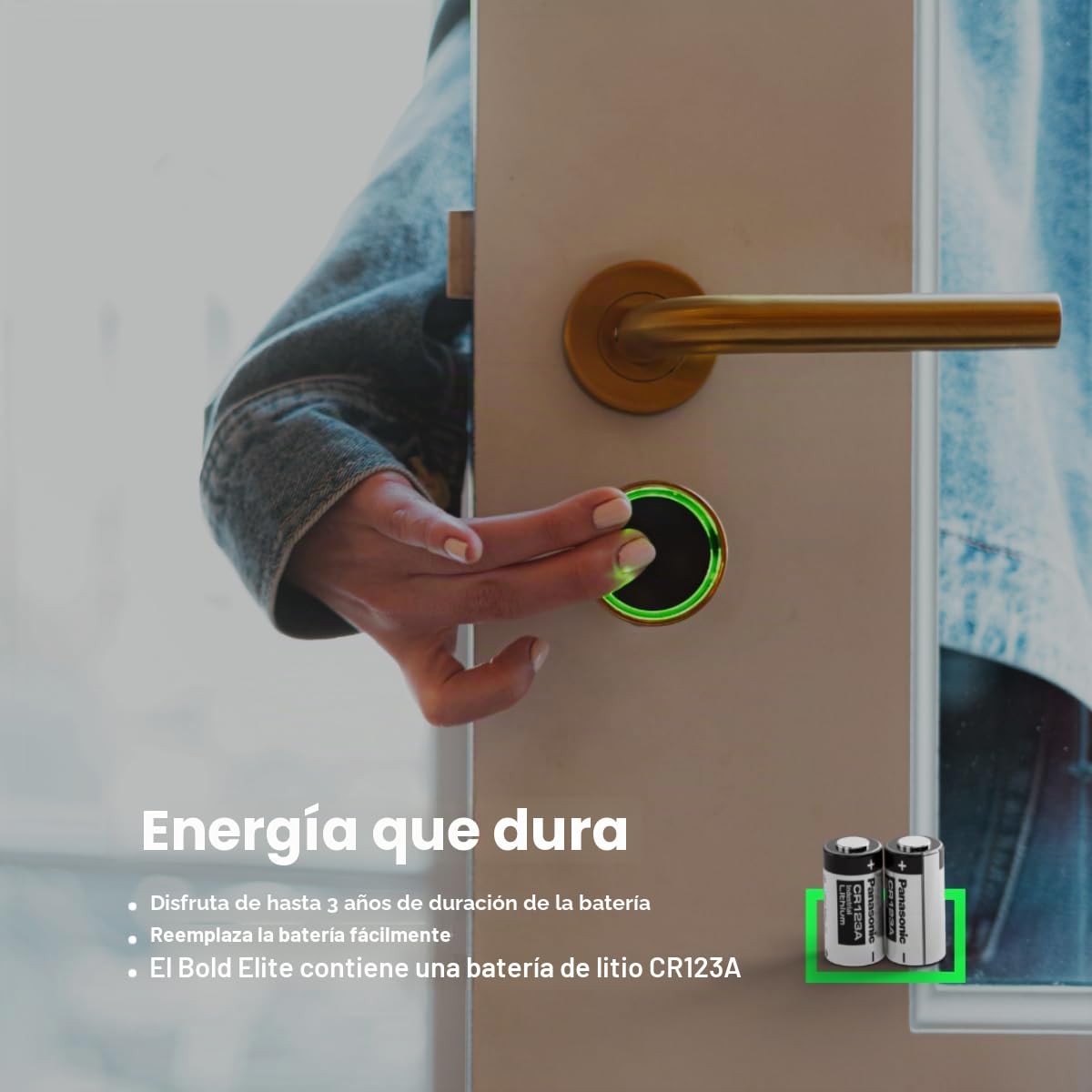 Bold – Cilindro Elite Smart Lock SX33 con Bold Connect – Plata – Cerradura inteligente sin llave – Bluetooth y WLAN – Fácil instalación – Control de aplicaciones