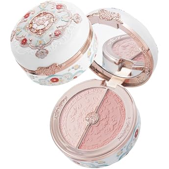 Butterfly Cloud Collar Rouge Box Highlighting & Blush Duo Powder Flower Know Pink Matte Finish Blush & Highlighter Palette Buildable & Blendable Makeup for Cheeks Rouge Snow