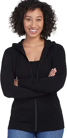 Woolx Ryann Merino Wool Sweater for Women - Full Zip Hoodie