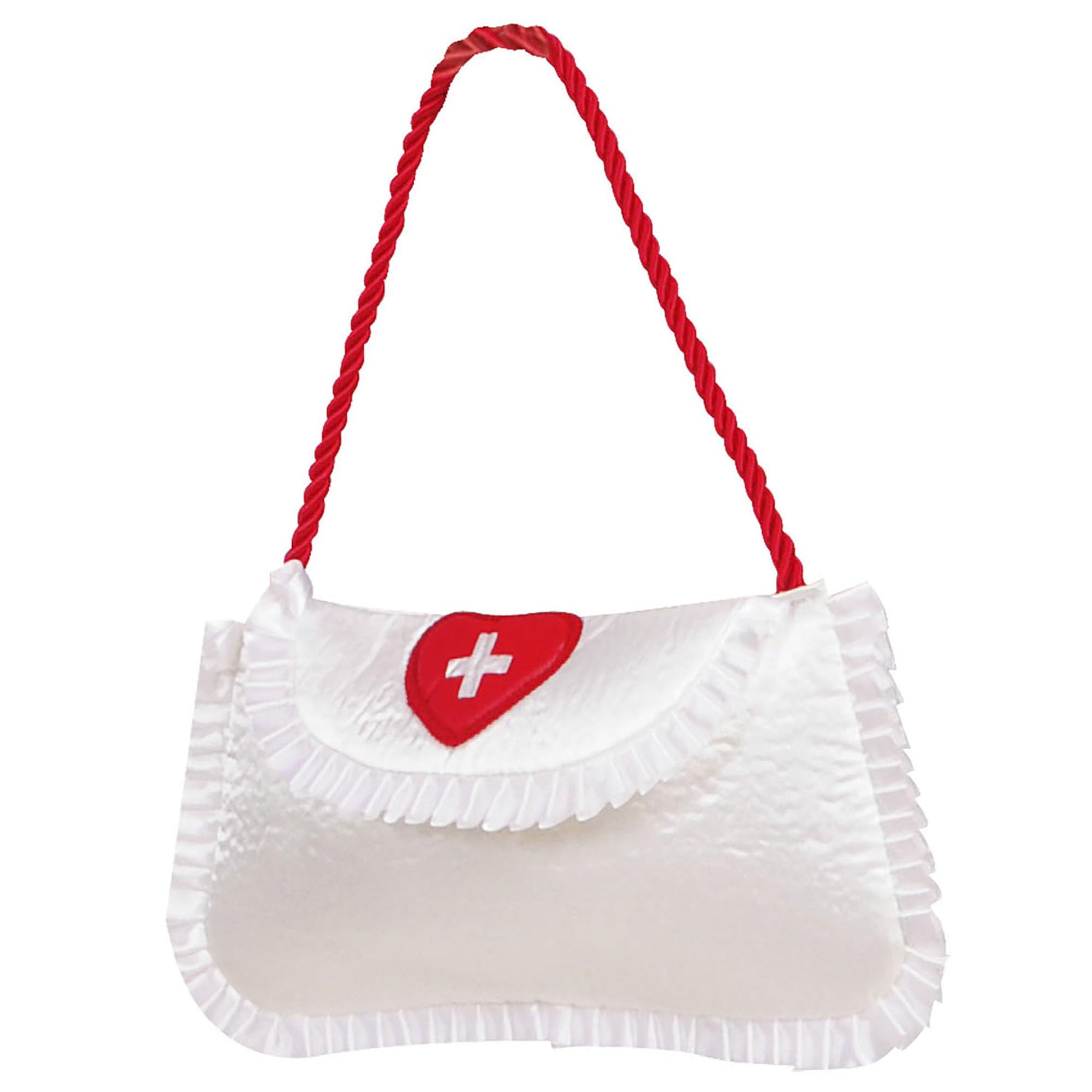 Satin Nurse Handbags Accessory for Fancy Dress