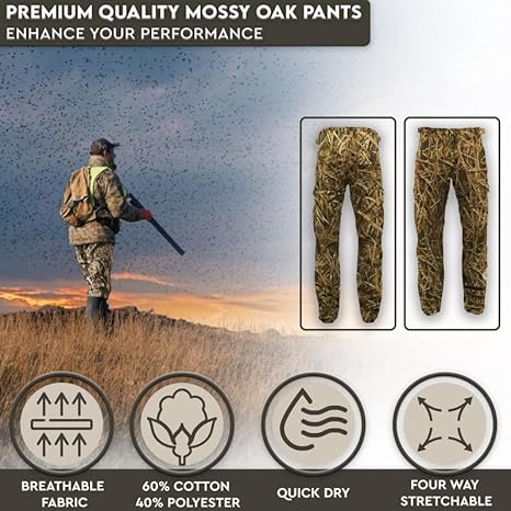 Pantalon Chasse Percussion Pantalon De Chasse Homme Mossy Oak Camo
