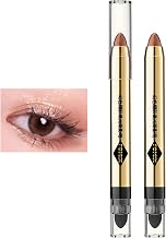 Eyeshadow Pencil, Glittery Eyeshadow Stick, Crayon Shading, Light Eyeshadow, Eye Bags, Eyeshadow Pen, Waterproof, Highlight, Shining, Luminous Eyes, Multi-color, Double-ended, 0.07 oz (2