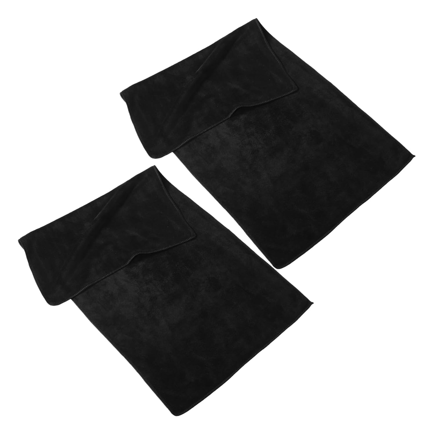 Garneck 2pcs Black Makeup Mat for Vanity 40x80cm, Reusable Desk Protector Pad for Dressing Table, Nail Art, Craft Projects, Makeup Artists’ Vanity Cover