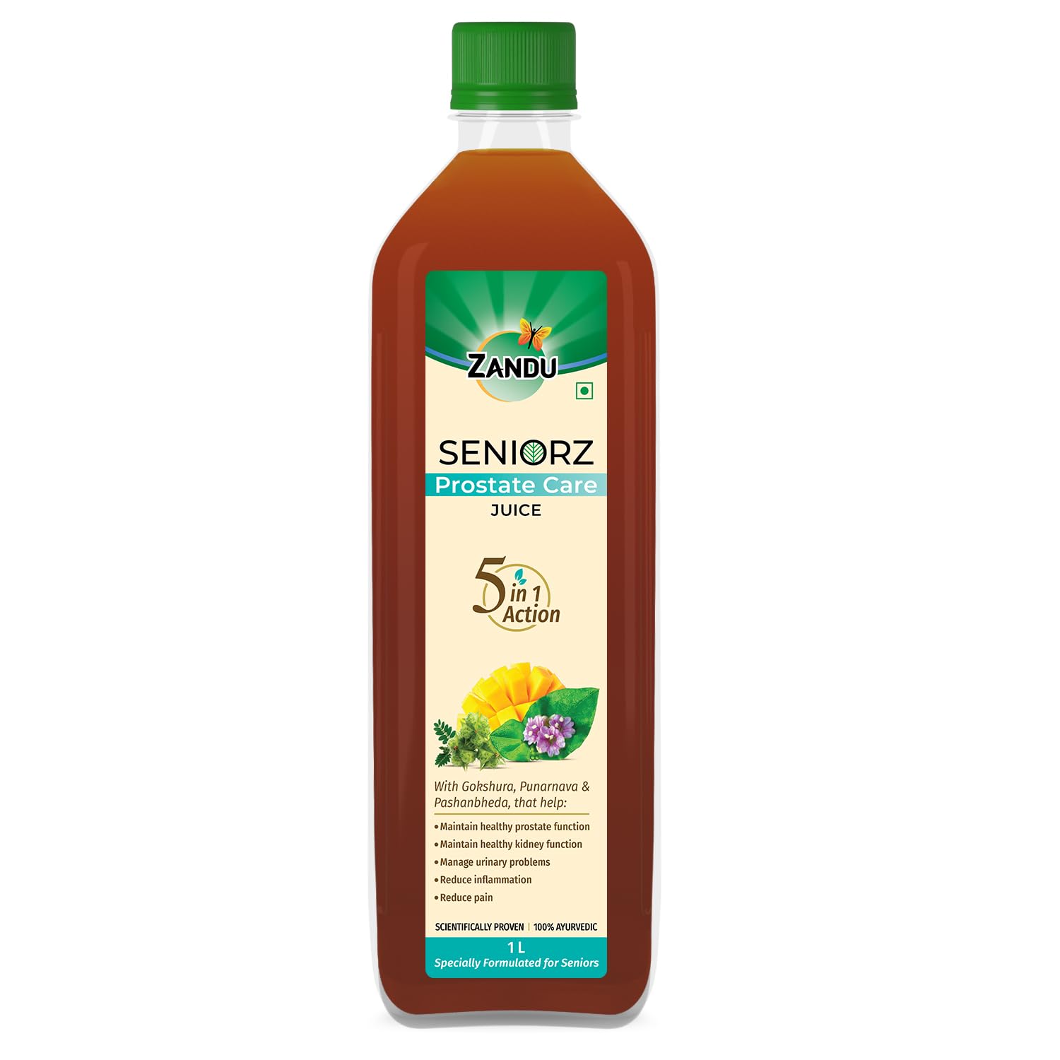 Zandu Seniorz Prostate Care Juice | 1L | Helps Maintain Healthy Prostate Function | Indias 1st 100% Ayurvedic Solution for Seniorz by Experts | Scientifically Proven | 100% Ayurvedic (B0D1V2GHF9) Amazon Price History, Amazon Price Tracker
