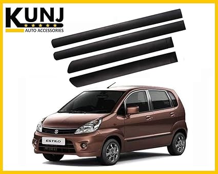 Maruti Zen Estilo Car Door Side beading moulding with 3M Adhesive Tape - Black