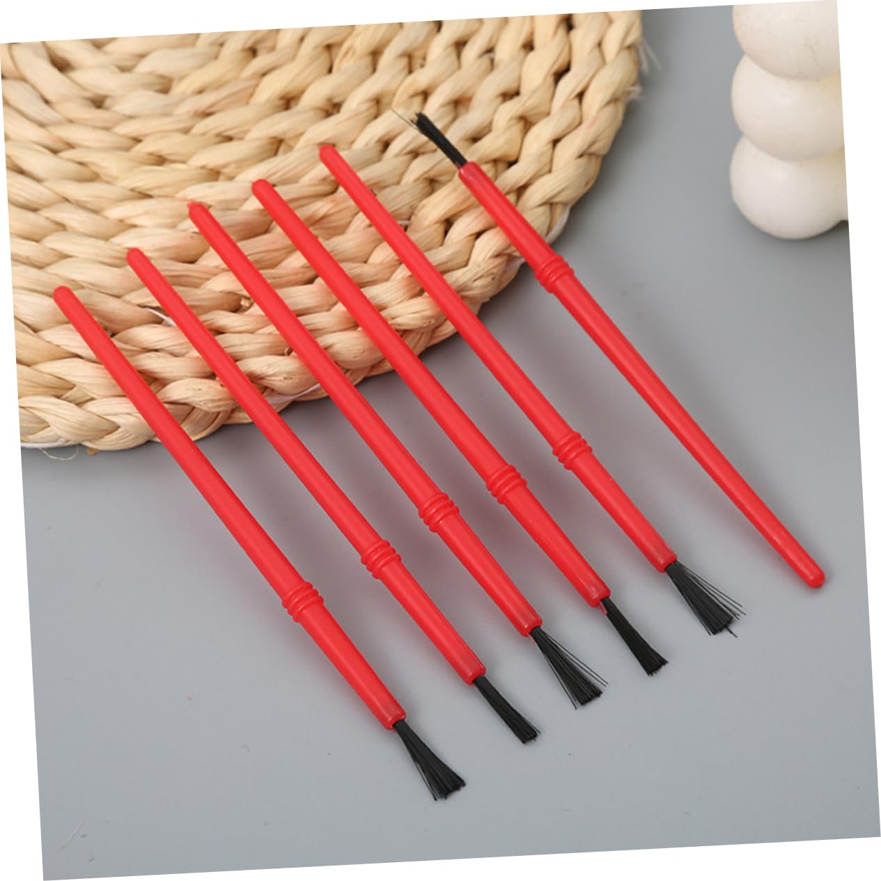NUOBESTY Kit Di 5 Pennelli Per Acquerelli Piccoli Pennelli Per Acrilici Set Di Pennelli Ergonomici Per Studenti Darte E Principianti 100 Pezzi*5