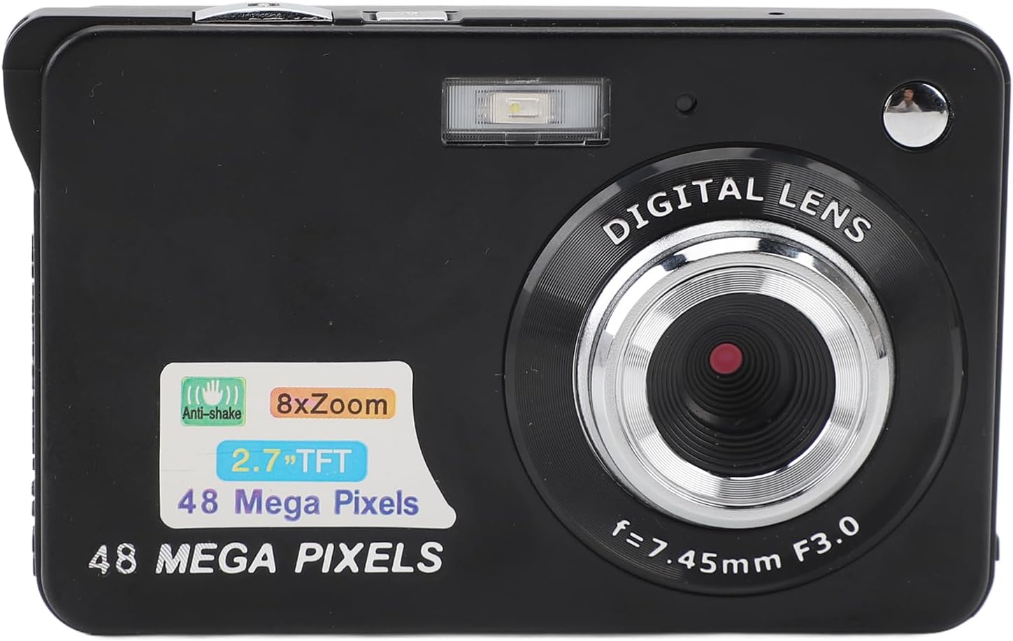 4K Video Camera Camcorder, 2.7in Screen 48MP 8X Digital