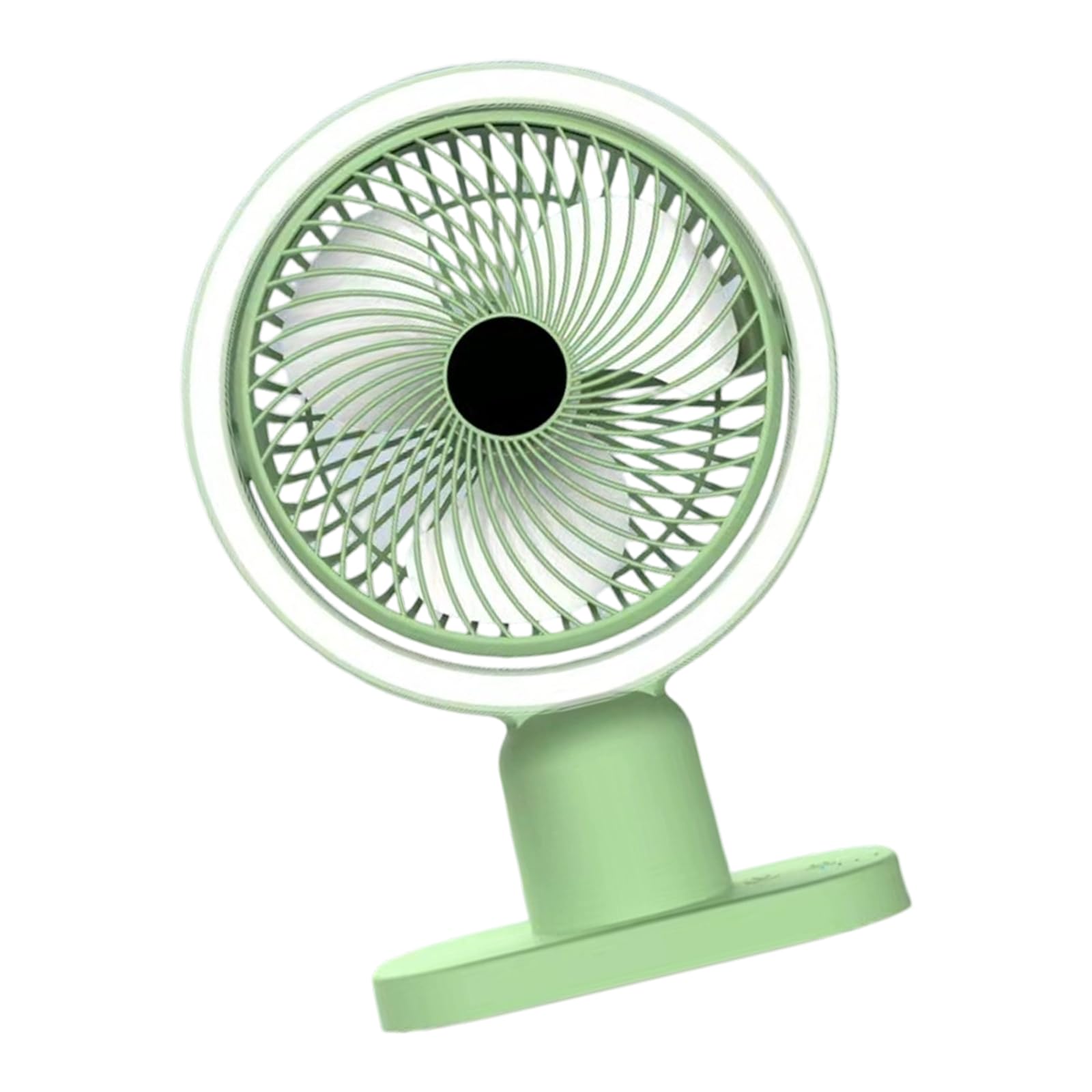 Kaeltsyn USB Rechargeable Desk Fan 3 Speeds Portable Quiet for Home Dorm Small USB Fan LED Light Battery Operated