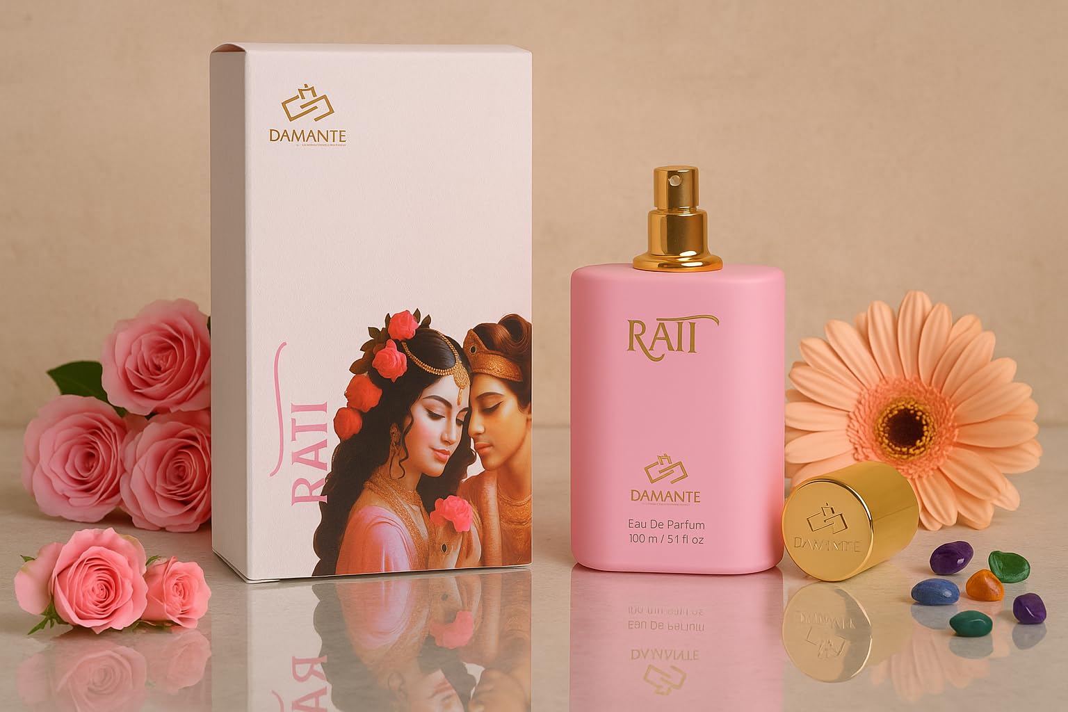 Rati by Damante Eau de Parfum for Him & Her – Long Lasting Unisex Fragrance – Luxury Perfume – 100ml-image-29