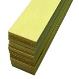 4104 Micro-Cut Quality Basswood Sheet Bundle&comma; 0&period;125 by 1 by 24-Inch
