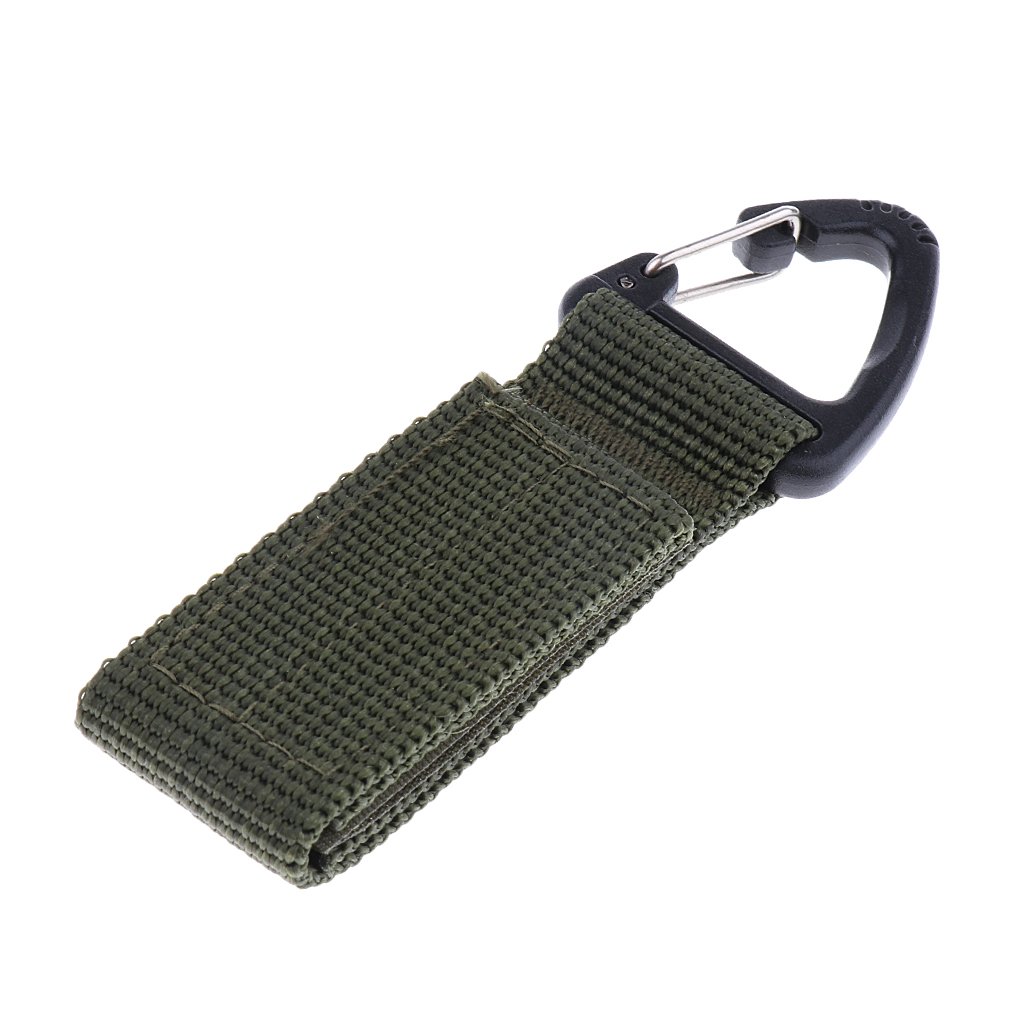Outdoor Hiking Nylon parciany plecak trójkątny wiszący hak czarny