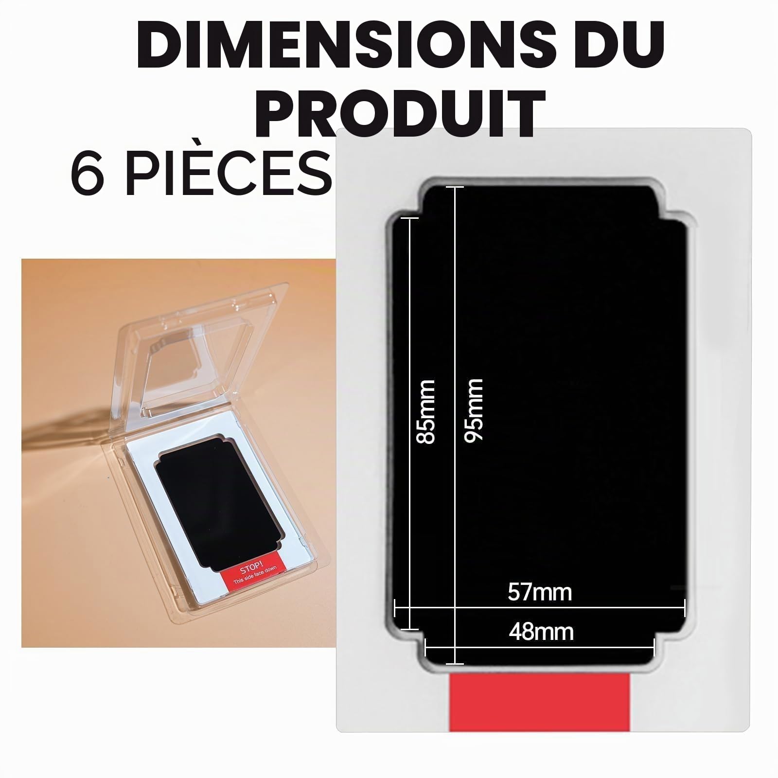 Qiundar Kit Empreinte Pieds et Mains Bébé 6 Pcs Tampon Encreur Sans Contact