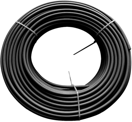 Beduan Pneumatic Nylon Tube 3/8"OD 100ft SAEJ844 Air Line Nylon Hose Tubing for Air Brake System or Fluid Transfer Black