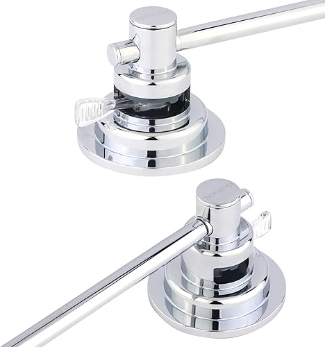 Miniatura 2 de Sneatup Barra de toalla extensible de acero inoxidable de 17 a 28 pulgadas con ventosa