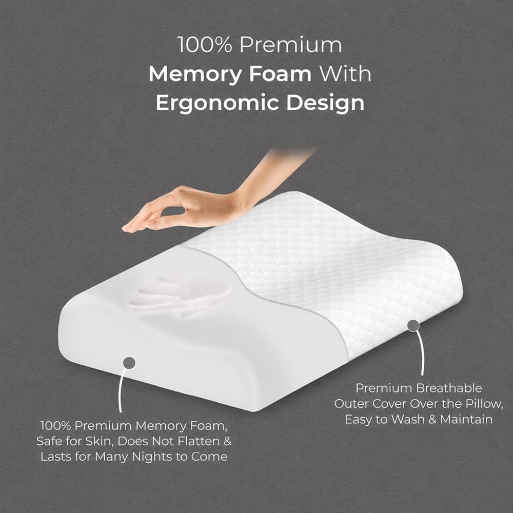 IDITRI Cervical Pillow - Neck & Spine Support -3