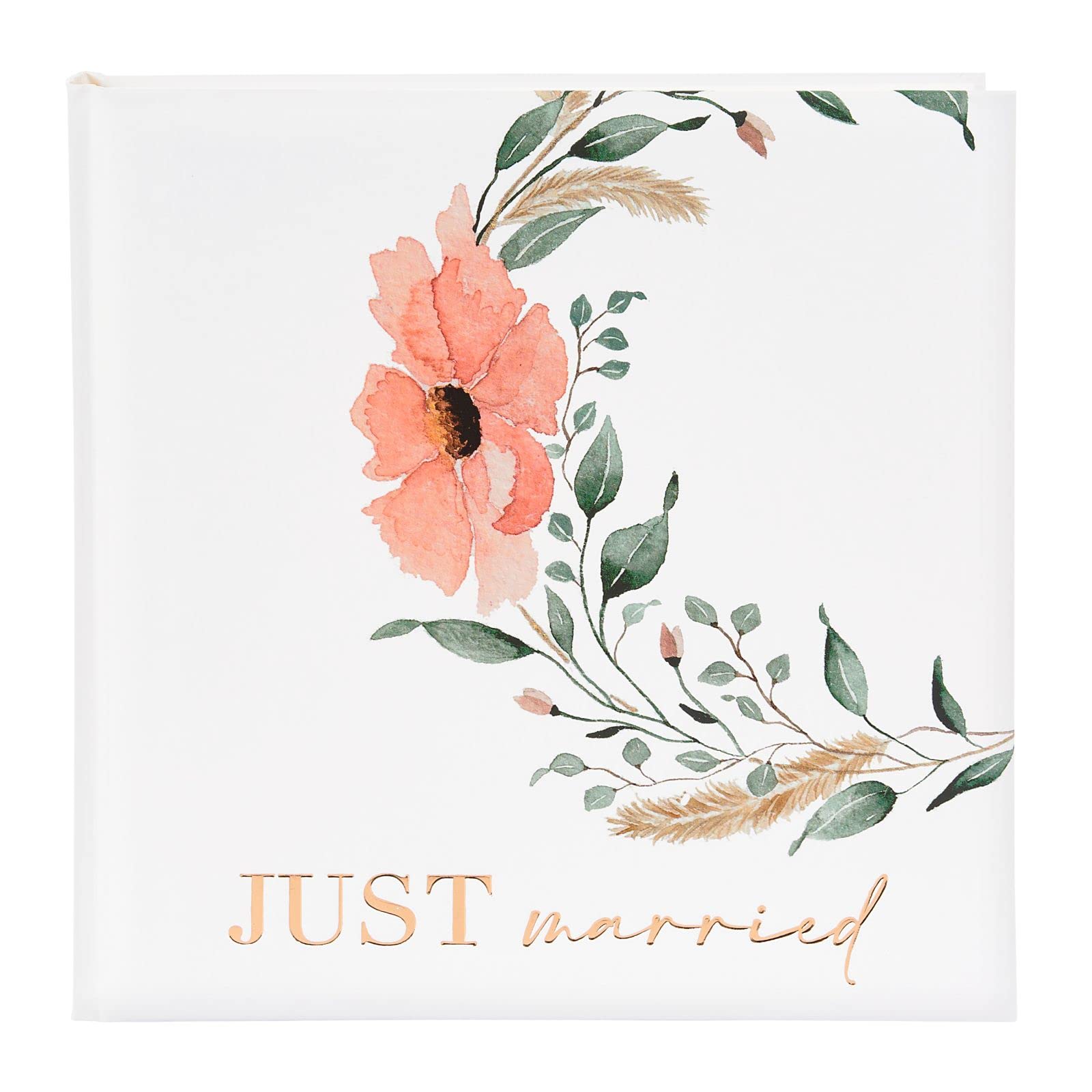 goldbuch 08 003 Álbum de boda Love, libro de boda 30 x 31 x 4 cm, álbum de fotos de 60 páginas blancas, cubierta de papel ligeramente brillante con revestimiento blanco, álbum de fotos de boda, álbum