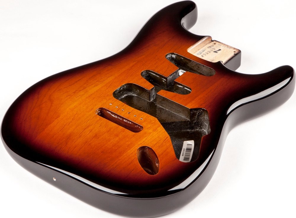 Fender Stratocaster Body with Alder Vintage Bridge Mount, 2-Tone Sunburst