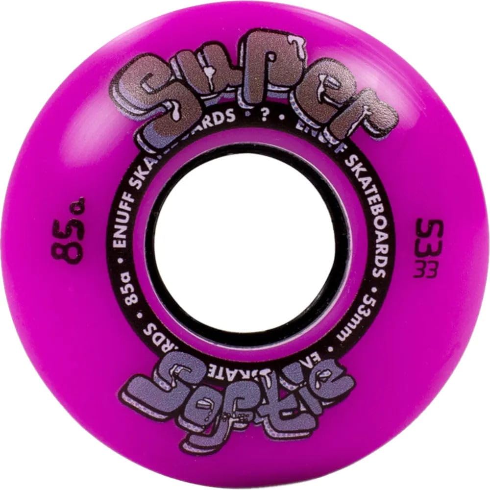 Enuff Super Softie Wheels Wheels, Adults Unisex, Purple (Purple), 53 mm