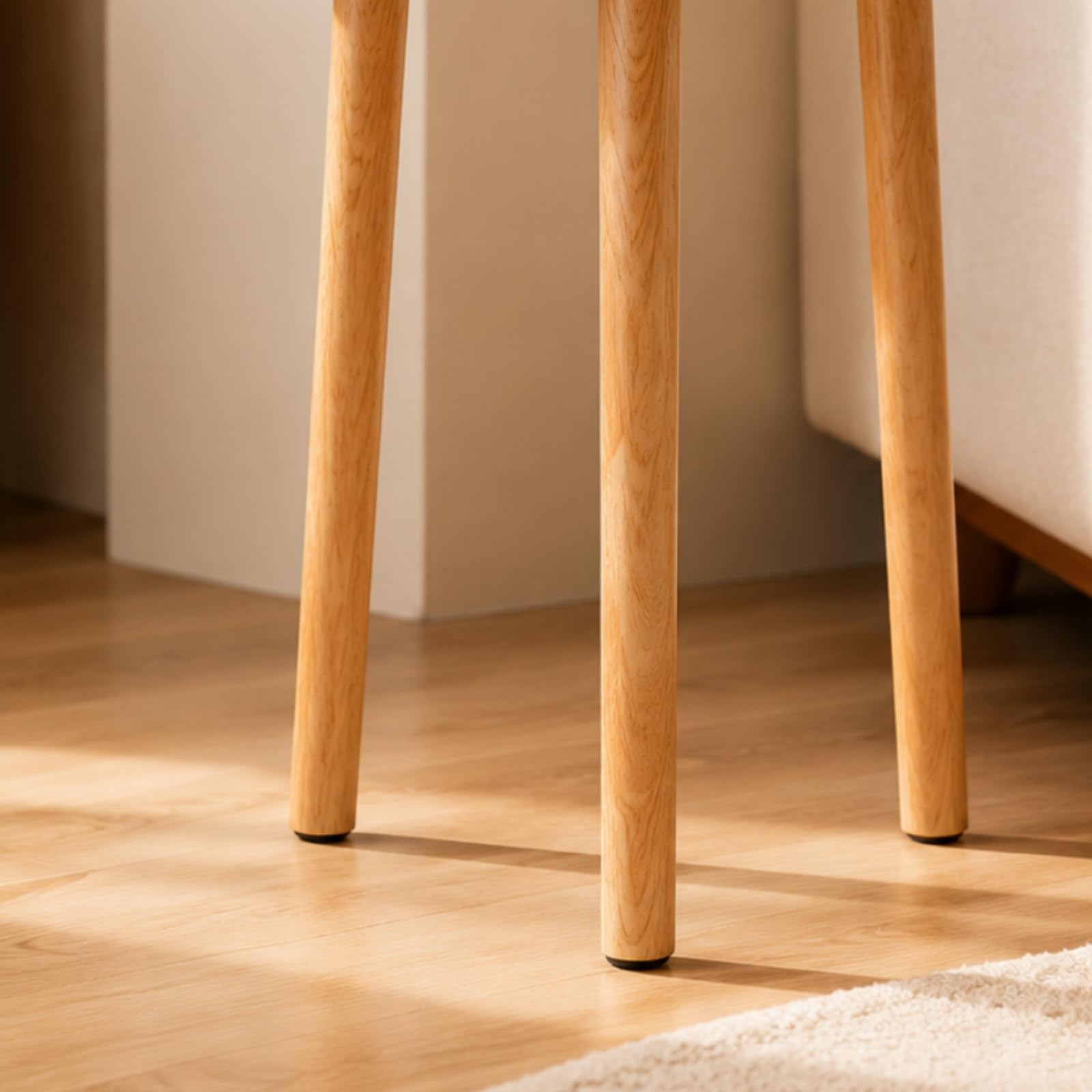 Colcolo 4 Pezzi Gambe in Legno Silenziose, 50 Cm