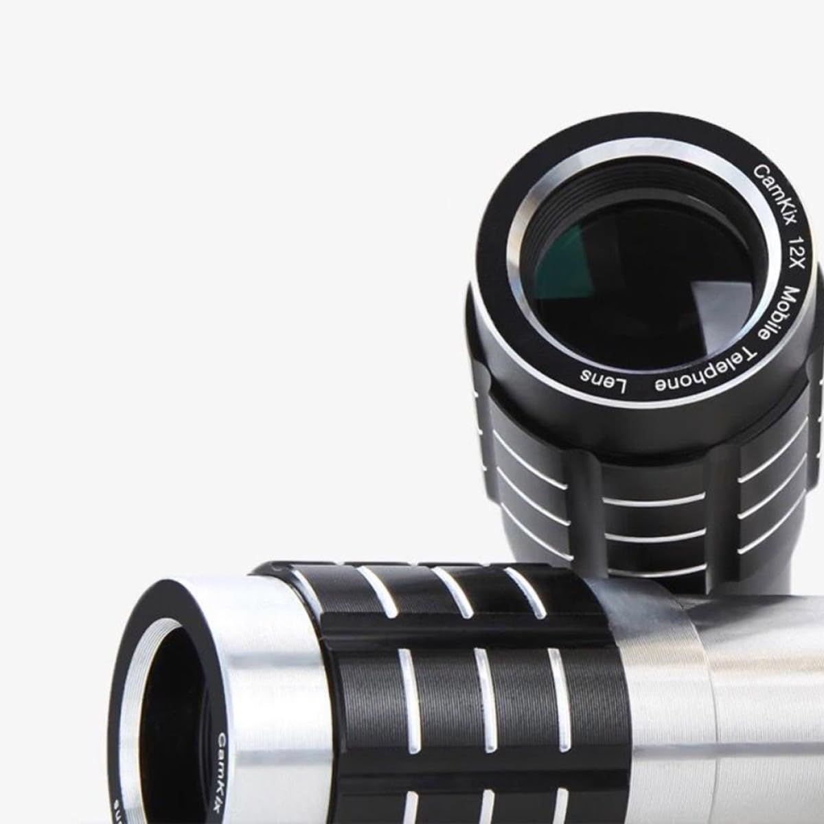 Teleobiettivo per Smartphone Zoom 12x in Lega di Alluminio Argento