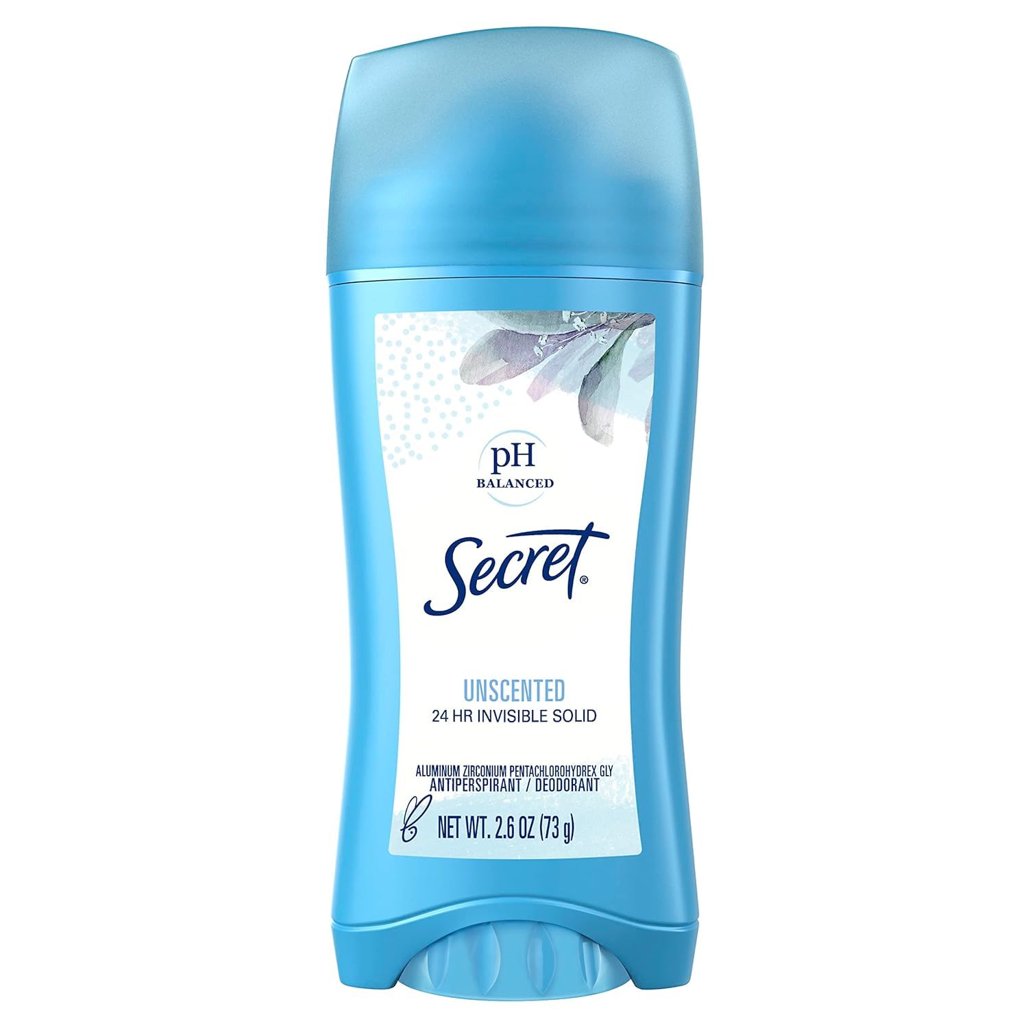 Secret Invisible Solid Antiperspirant Deodorant, Unscented - 2.6 oz - 2 pk by Secret
