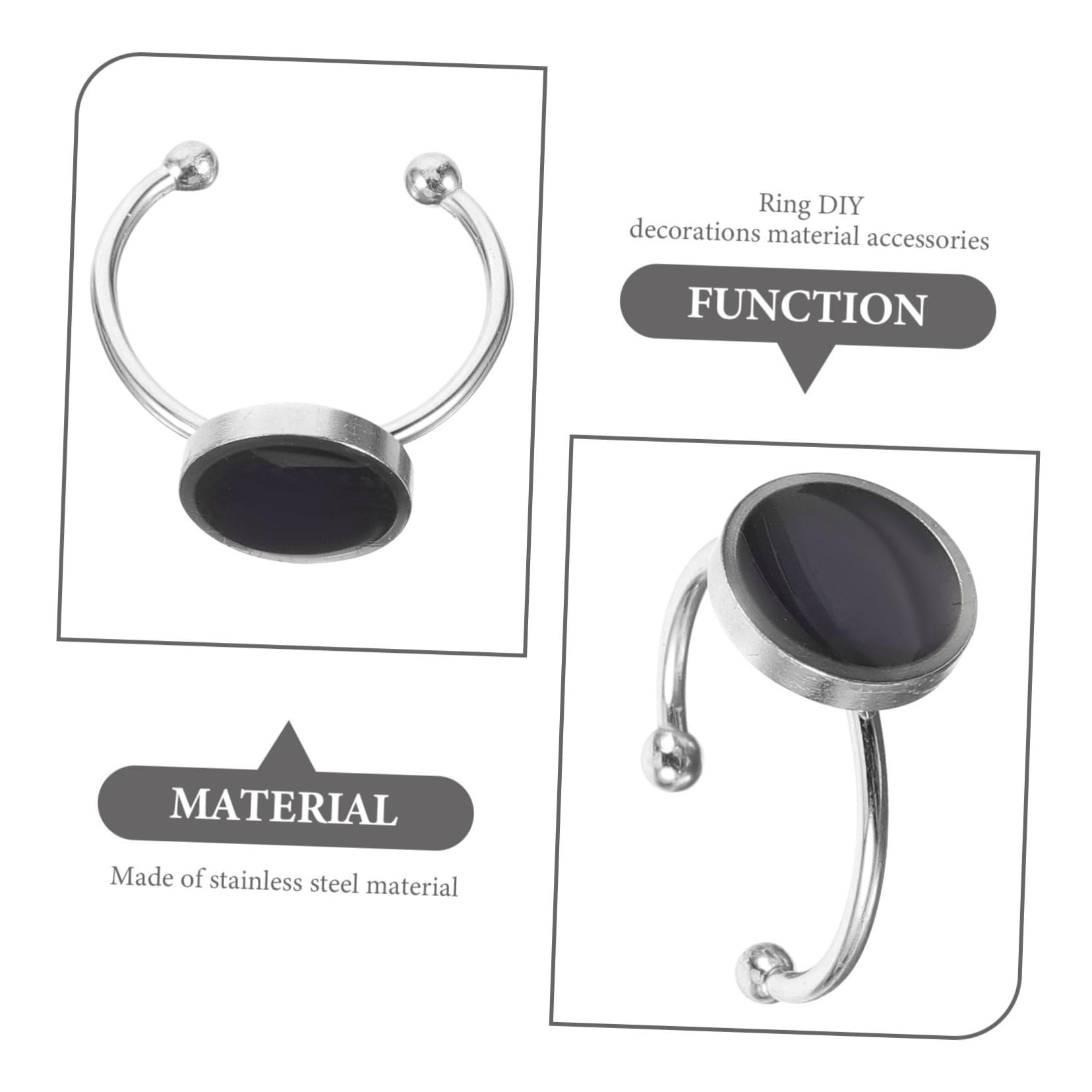 Operitacx 3 Series Anillo De Cambio De Color Para Mujeres Y Hombres Acero Inoxidable Ajustable Y Divertido Para Celebraciones Y 5 Piezas X 3