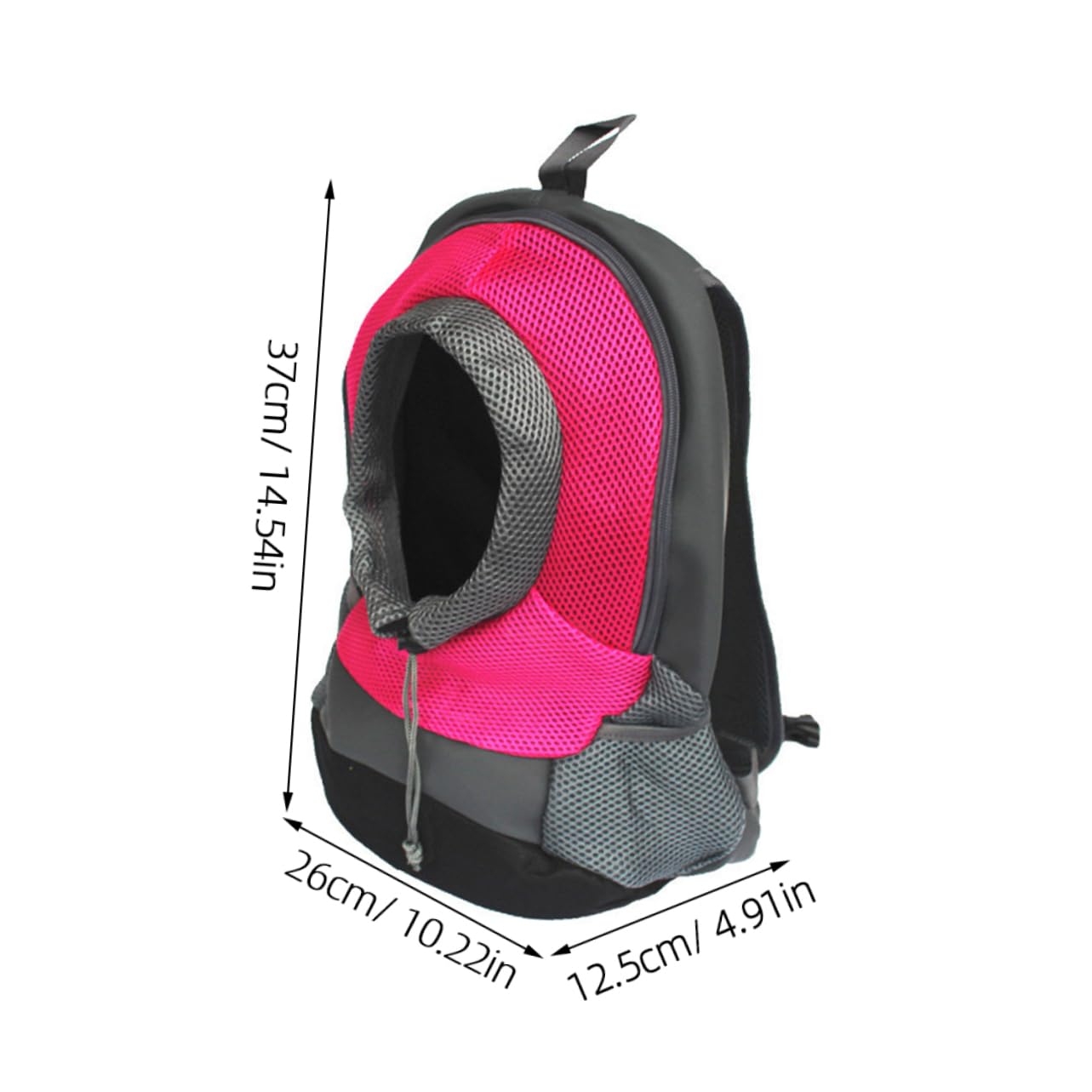 Sosoport Dog Travel Accessories Canvas Backpack Carrier Pet Dog Front Bag Compact Portable Sling Bag for Outdoor Activities (Rosy)