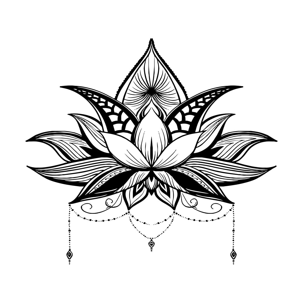Mandala Wall Art Boho Wall Decor Wall Decor Living Room Wall Murals Bedroom Wall Decal Hindu Decor Mandala Decal Free Small - 42x38cm — image 1