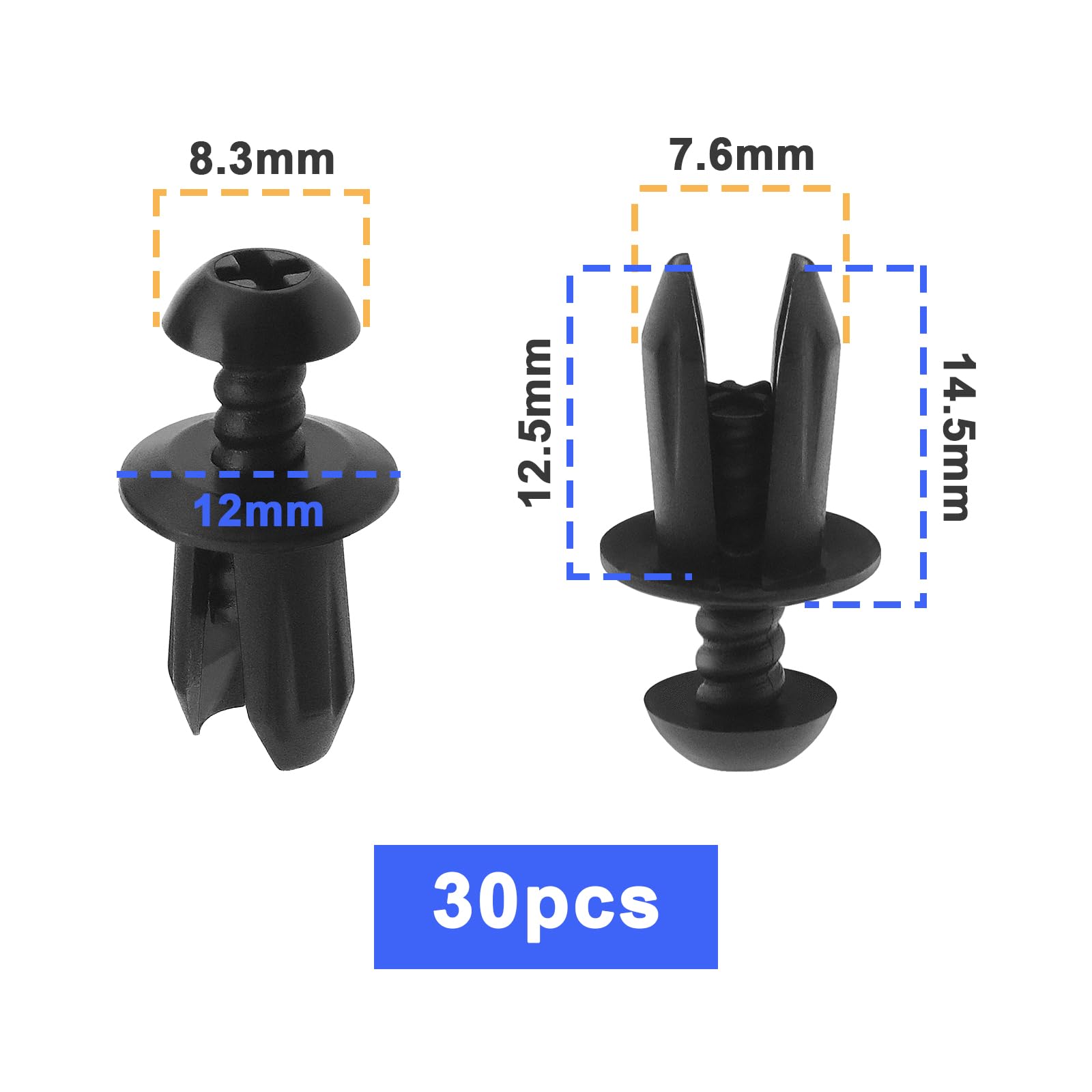 Amazon.com: Micro Traders 30PCS Car Bumper Fender Liner Clips 