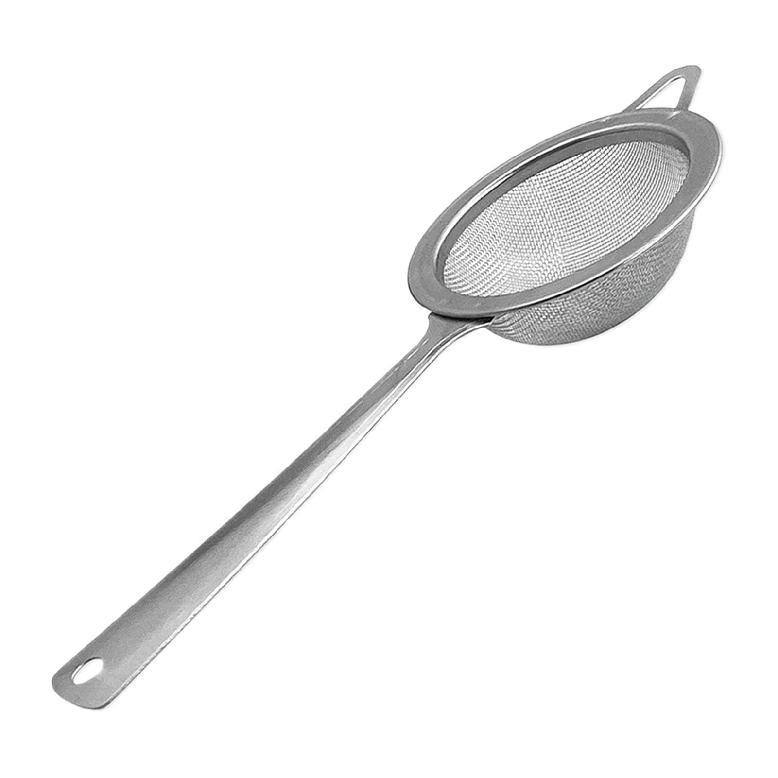 Muiltvoe Powdered Sugar Shaker - Stainless Steel Kitchen Pastry Tool - Fine Mesh Baking Flour Sifter,for Professionals Beginners Hobbyists Bakers Wedding Cake Dessert Bread