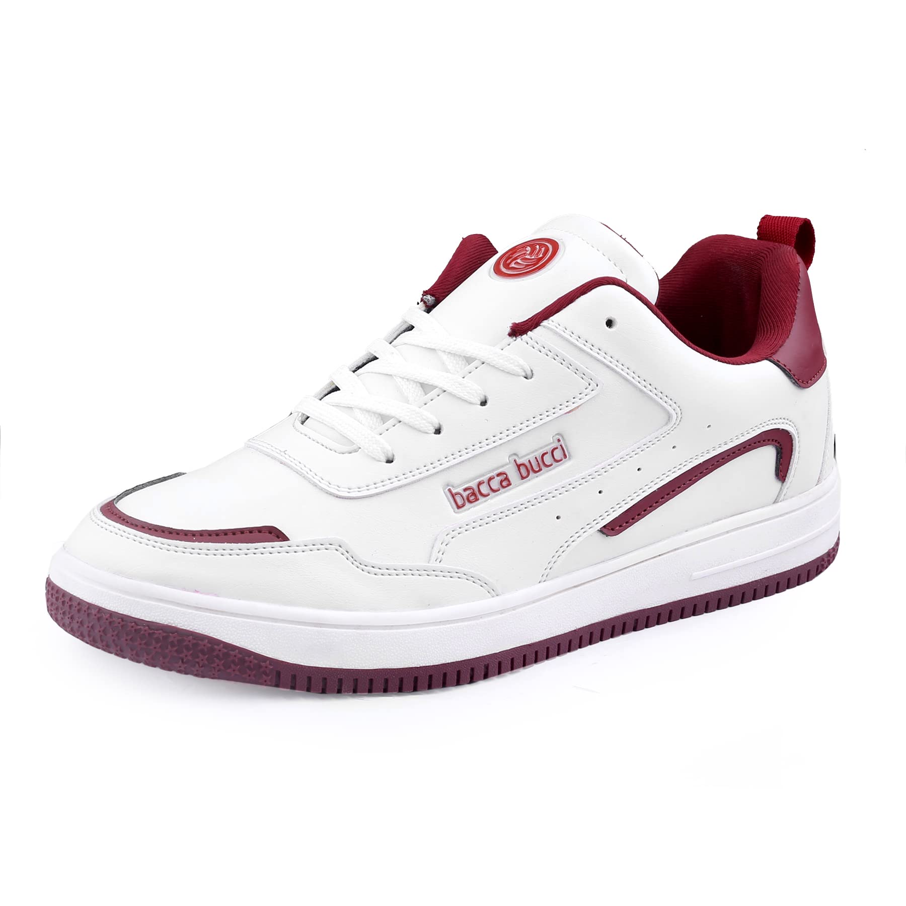 See full amazon price history chart for Bacca Bucci Mens Flat Sole White Casual Sneakers Shoes | All Day Wear With Memory Cushion Footbed | Model Name: Polar- Red, Size Uk10 Bacca Bucci Mens Flat Sole White Casual Sneakers Shoes | All Day Wear With Memory Cushion Footbed | Model Name: Polar- Red, Size Uk10 (B0BZSVZ5P3) Amazon Price History, Amazon Price Tracker