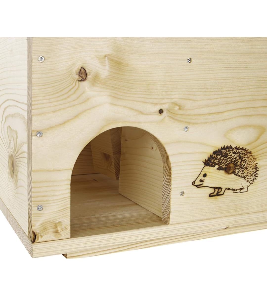 Igelhaus Igelhotel Igelhütte Futterhaus für Igel Natur wetterfest imprägniert 2X