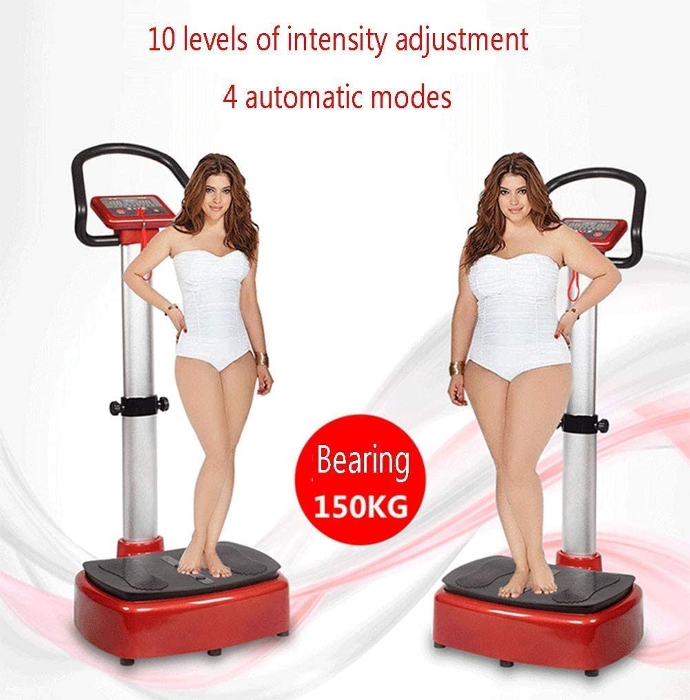 Szeroka platforma wibracyjna Płyta wibracyjna Wyszczuplająca maszyna Sprzęt do odchudzania z podłokietnikami, trening całego ciała Wibracyjna platforma fitness Maszyna do masażu do treningu w domu i