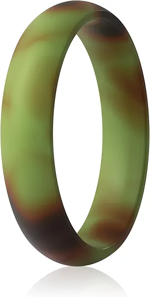 ThunderFit Women’s Silicone Engagement Rings, 5.5mm Wide, 2mm Thick, Wedding Rubber Bands, Variety Multipack 1-12